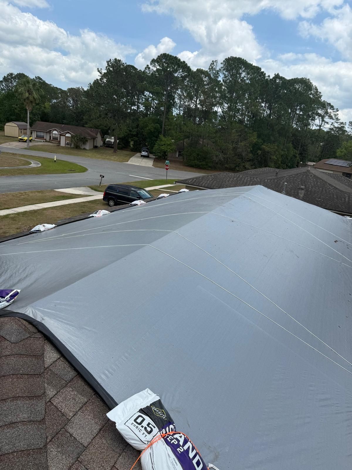 Prevent Water Damage Roof Tarp